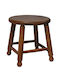 Stool For Living Room Wooden Walnut