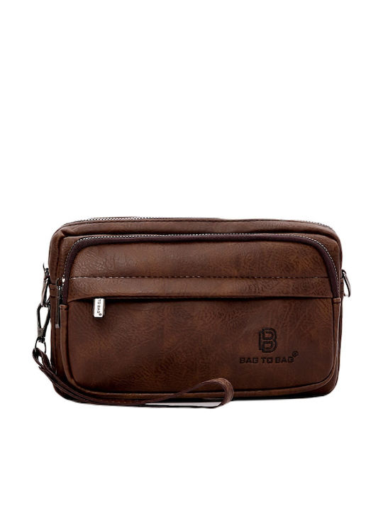 Herren Schulter / Crossbody Tasche Braun