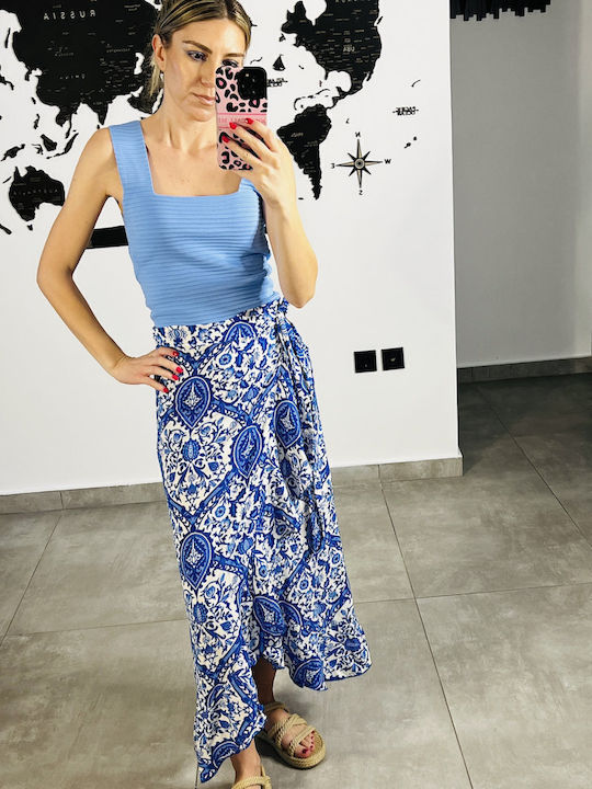 FAME Skirt in Blue color