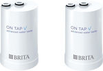 Brita Water Filter Replacement for Faucet from Activated Carbon 60 μm 2pcs