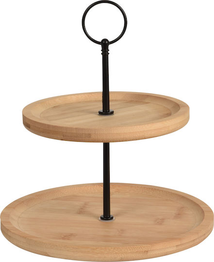 Excellent Houseware Hölzernes Etagere 2 Etagen Braun Ø21.5xH23.5cm W16.5xL23.5xH23.5cm 1Stück Excellent Houseware Hölzernes Etagere 2 Etagen Braun Ø21.5xH23.5cm W16.5xL23.5xH23.5cm 1Stück