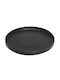 Espiel Terra Matt Plate Shallow made of Porcelain Black with Diameter 26cm