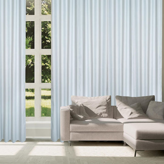 Das Home Curtain with Grommets 2253 Gray 140x270cm