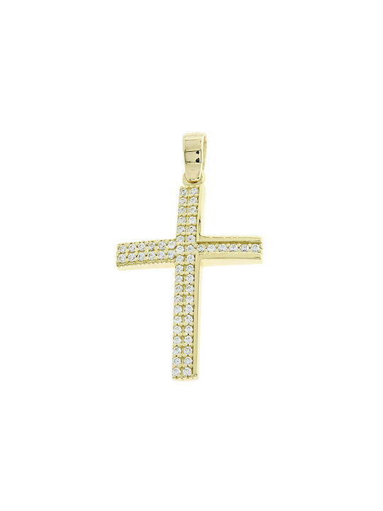 Damen Gold Kreuz 14K