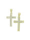 Damen Gold Kreuz 14K Beidseitig