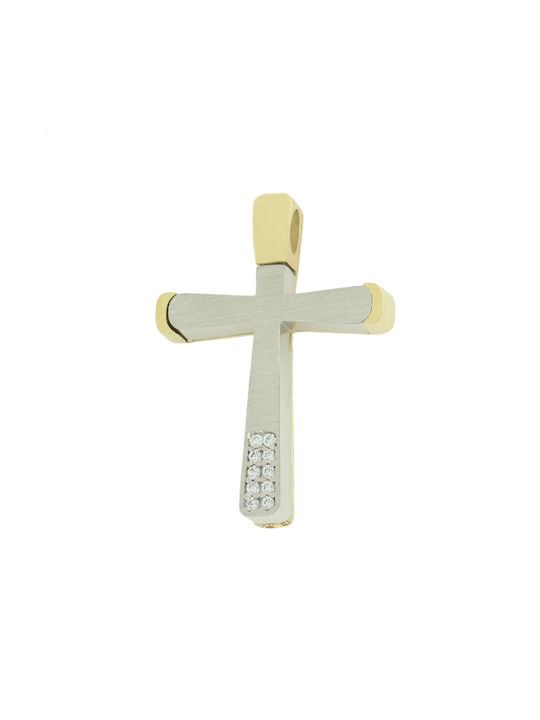 Damen Gold Kreuz 14K