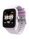 Kiddoboo Smartwatch pentru copii cu curea din cauciuc/plastic Roz