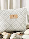 Whitegg Beach Bag with Ethnic design Gray