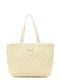 Doca Stroh Strandtasche Beige