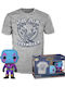Funko Поп! Tees Marvel: Marvel - Tee Adult: Guardians of the Galaxy - Drax (Blacklight) Vinyl Figure and T-Shirt (L) (Черна светлина) Специално издание