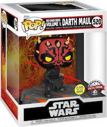 Funko Pop! Deluxe: Disney - Star Wars - Red Saber Series Volume 1: Darth Maul 520 Bobble-Head & Glows in the Dark Special Edition (Exclusive)