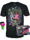 Funko Pop! Tees Marvel: Marvel - Tee Adult Klein (Schwarzlicht) (S) Wackelkopf Sonderausgabe