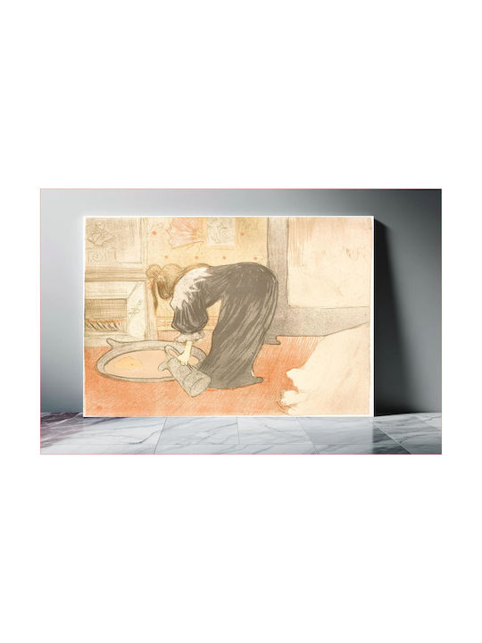Femme Au Tub Painting on Canvas 40x50cm