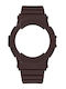WATX & CO Gummi-Armband Braun 49mm