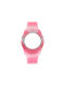 WATX & CO Curea de cauciuc Roz 38mm