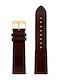 WATX & CO Δερμάτινο Λουράκι Καφέ 44mm