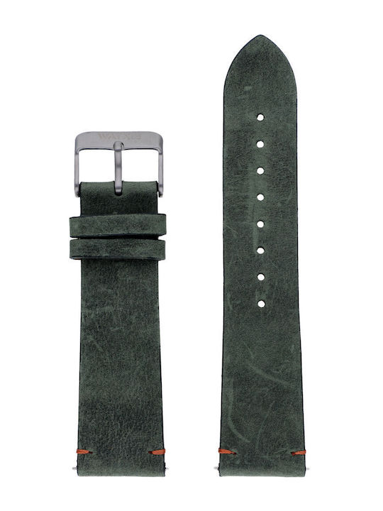WATX & CO WXCO1716 Lederriemen Grün 44mm