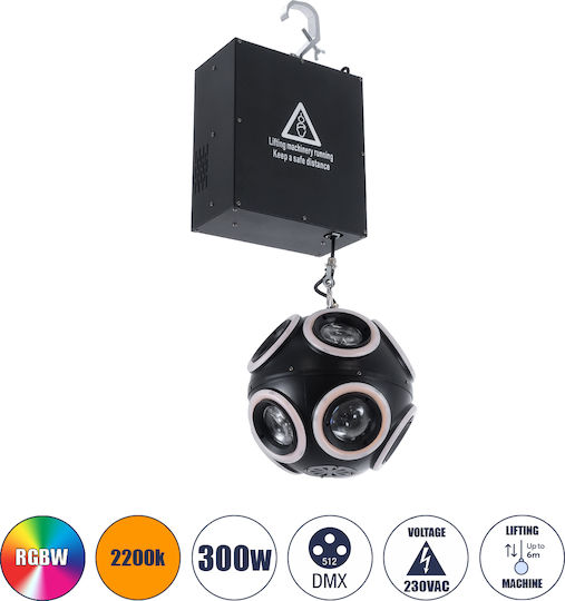 GloboStar LED Κρεμαστό Φωτιστικό Χρυσό 25εκ.