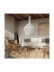 GloboStar Kentucky Ceiling Light Beige Grid with E27 Socket 60x90x90cm