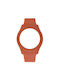 WATX & CO Curea de cauciuc Roșu 49mm
