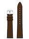 WATX & CO Δερμάτινο Λουράκι Καφέ 38mm