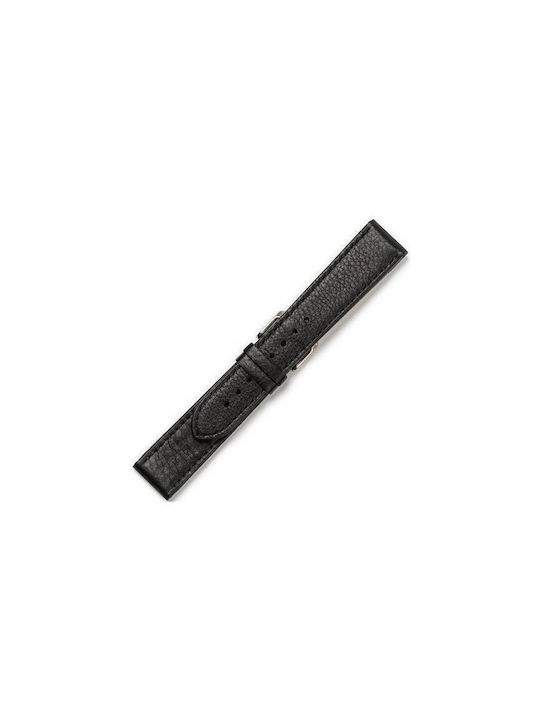 Curea din piele Negru 22mm