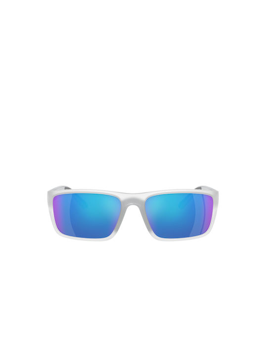 Ferrari Sunglasses with Transparent Plastic Frame and Blue Mirror Lens FZ6003U 505/25