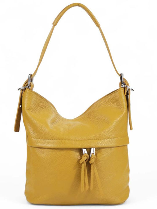 Passaggio Leather Leather Women's Bag Shoulder Yellow