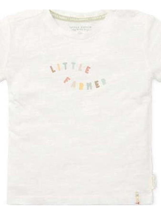 Kids' Shirt Short Sleeve Off White Little Farmer