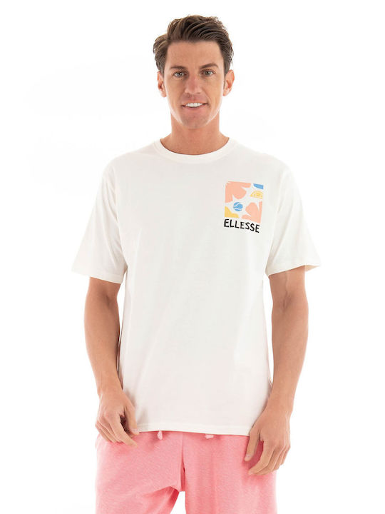 Ellesse Herren T-Shirt Kurzarm Off White