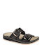 Women's Flat Sandals Anatomic in Black Color
