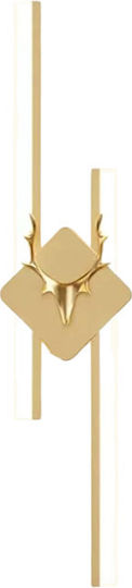 Ph096 Modern Wall Lamp with Integrated LED and Warm White Light Gold 50x16x5cm