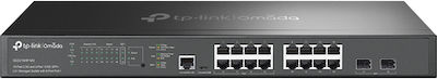 TP-LINK Omada SG3218XP-M2 Managed L2 PoE+ Switch with 16 Gigabit (1Gbps) Ethernet Ports and 2 SFP Ports