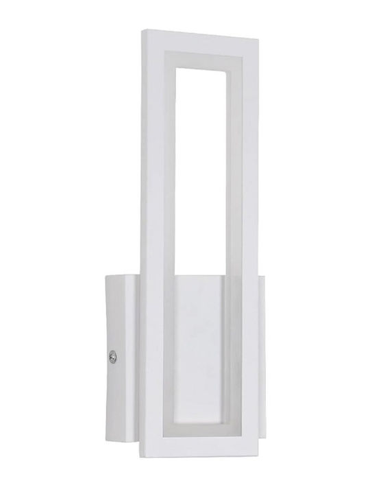 Ph057 Επιτοίχιο Εξωτερικό Φωτιστικό LED 17W 32x12.5x5εκ.