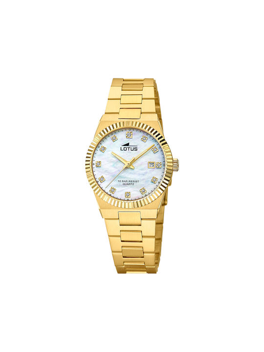 Lotus Watches Watch with Gold Metal Bracelet