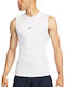 Pro Dri-Fit Sportliche Herrenbluse Weiß / Schwarz