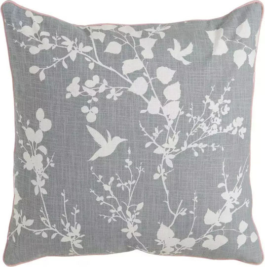 Ixia Regal Μαξιλάρι Γκρι - Μπεζ 60x60εκ.