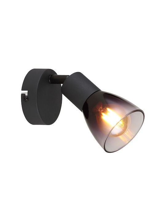 Globo Lighting Μονό Σποτ με Ντουί E14 σε Μαύρο Χρώμα