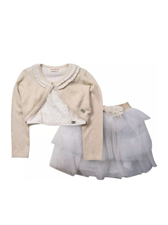 Children's Set Evita Girls Cute White