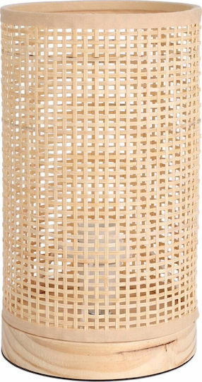 Dekorative Lampe mit Fassung für E14 Lampe Braun Dekorative Lampe mit Fassung für E14 Lampe Braun