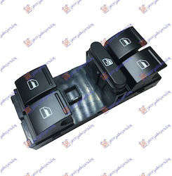 Front Window Switch Quadruple 10pin Vw Touareg 03-10 1k4959857b Left 1 pc