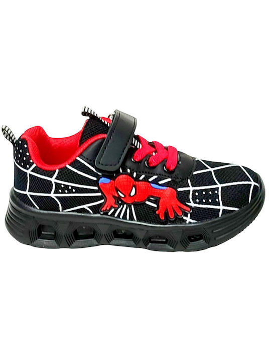 Spiderman Παιδικά Sneakers Μαύρα