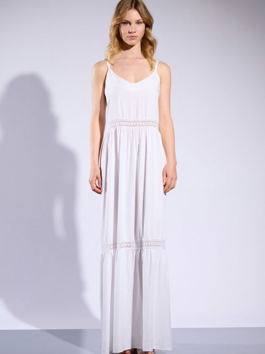 Matis Fashion Maxi Φόρεμα Λευκό