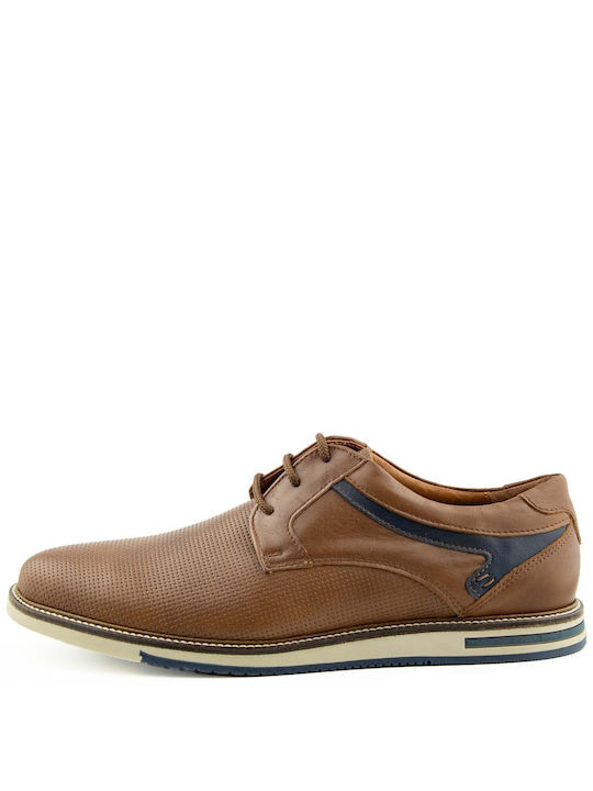 Softies Men's Leather Casual Shoes Brown