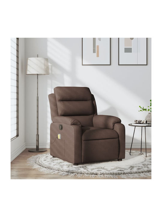 Fotoliu Relax Masaj cu Puf Maro închis 75x92.5x...