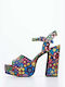 Jeffrey Campbell Fabric Women's Sandals Multicolour