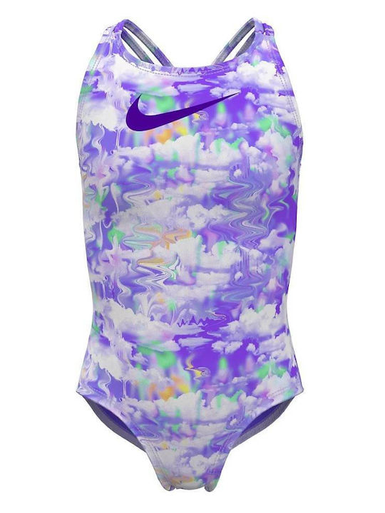 Nike Kinder Badeanzug Einteilig Lilac