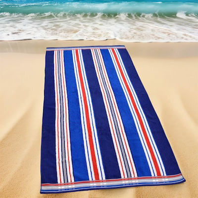 Lino Home Beach Towel Blue 180x90cm.