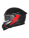 Nox N401 Black / Red Matt Motorcycle Helmet Full Face ECE 22.06 with Sunvisor