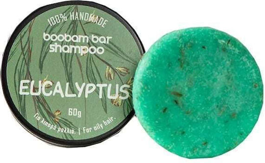 Boobam Bar Eucalyptus Solid Shampoos for Oily Hair 60gr